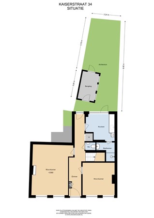 Floorplan - Kaiserstraat 34, 2311 GS Leiden